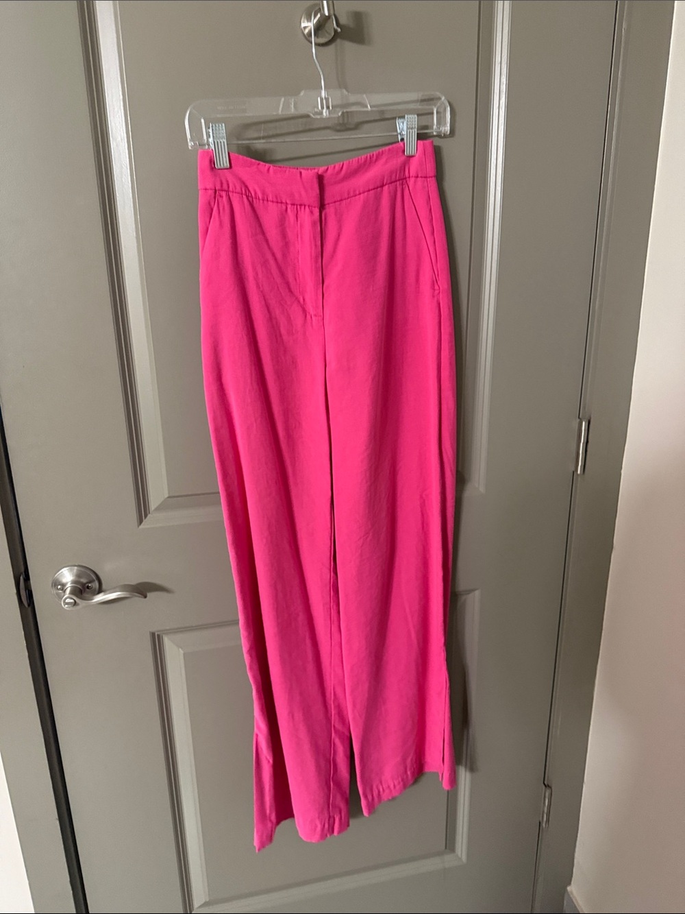 H&M Bright Pink Wide-Leg Pants